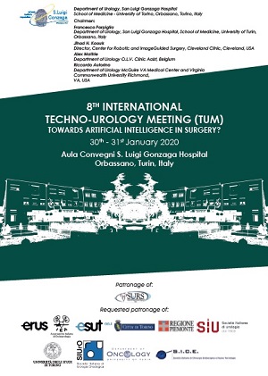 8th Techno-Urology Meeting (TUM) – Orbassano, San Luigi Gonzaga Hospital, January 30th, 31st  2020