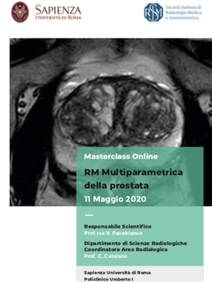 MASTERCLASS ONLINE   RM Multiparametrica della Prostata, Roma, 11 maggio 2020